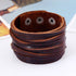 braunes rohleder armband herren manschette breitarmband uniqal sale